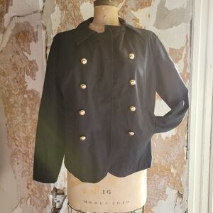 Tommy Hilfiger Black Double-Breasted Jacket